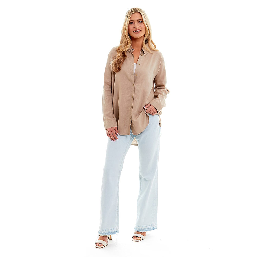 Charlotte West Ladies Linen Oversized Shirt