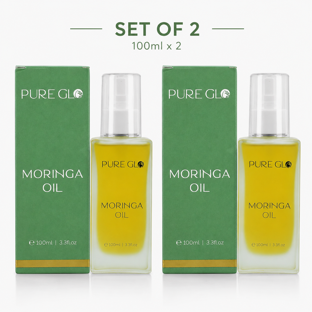 THE BEST IS BACK - Set of 2 Pure Glo Moringa Oil -  (100mlx2)