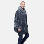 Oversized Hoodie Blanket - Charcoal
