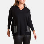 Chilli Charm Knitted Jumper (Size - One Size) - Black