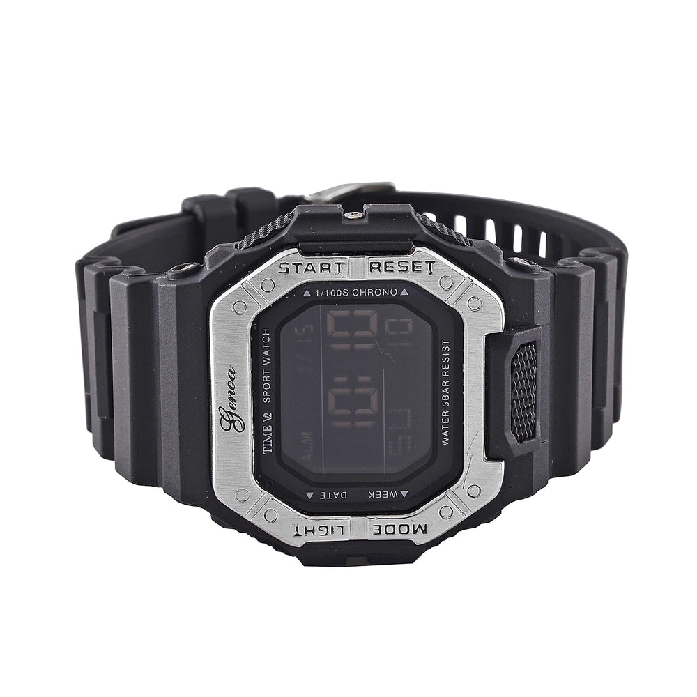 GENOA Designer Inspired Watch in Stainless Steel - Black