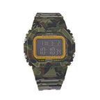 GENOA Designer Inspired Watch in Stainless Steel - Camouflage