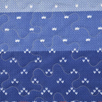 Christmas Bedding Set - Microfibre Quilt and Two Pillowcases (Size Double) - Blue