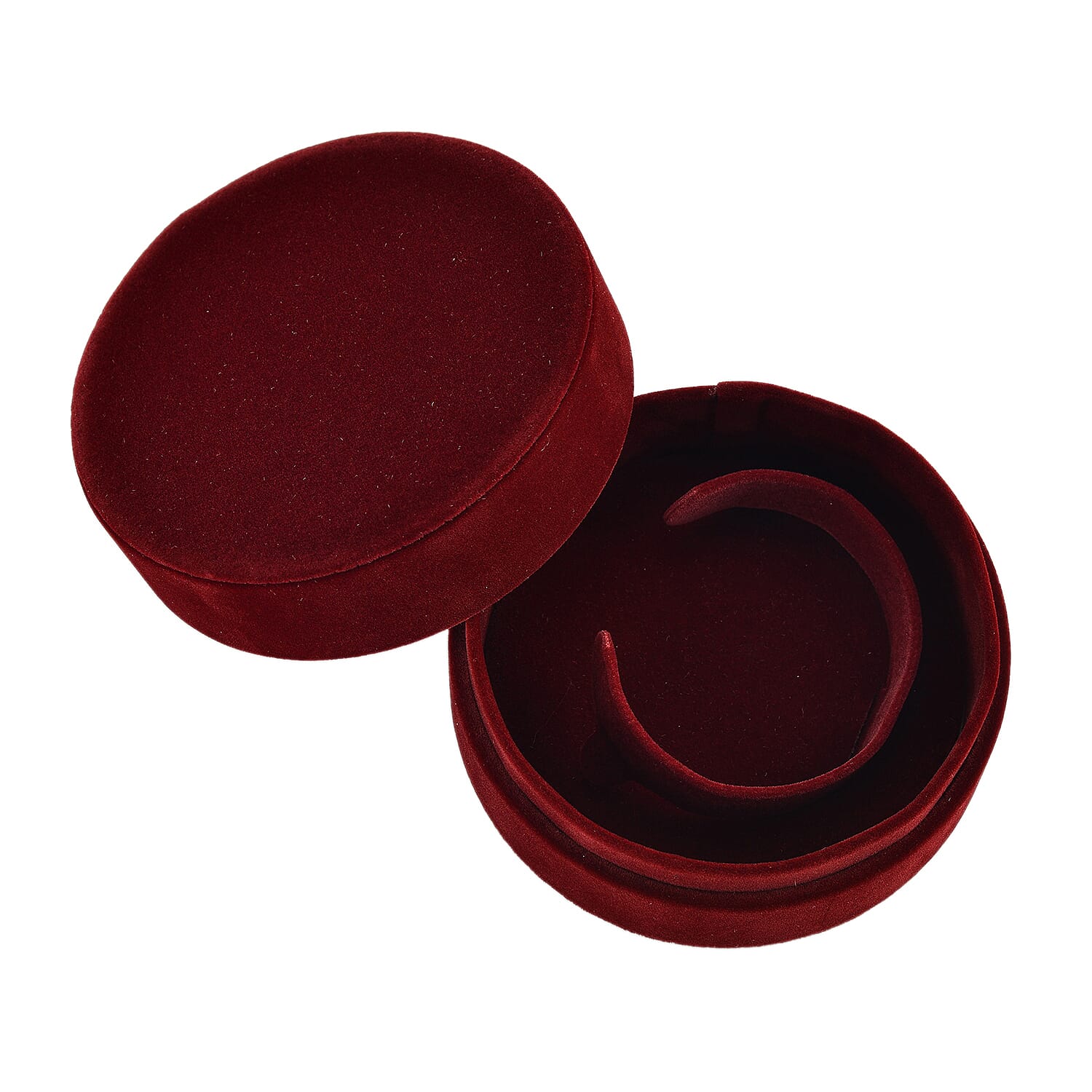 Christmas Dark Red Velvet Solid Bracelet Box