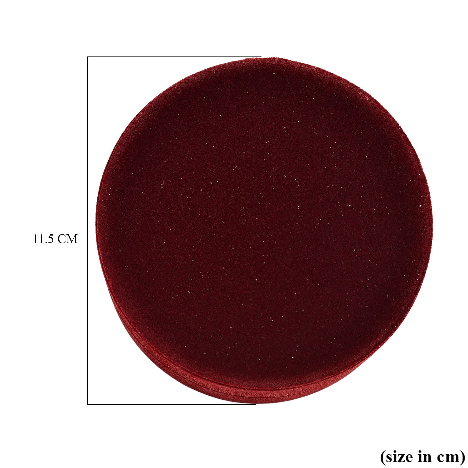 Christmas Dark Red Velvet Solid Bracelet Box