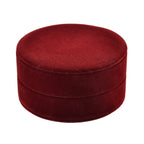 Christmas Dark Red Velvet Solid Earrings Box