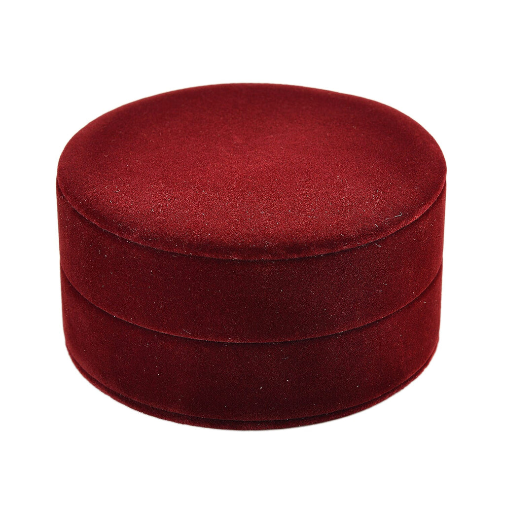 Christmas Dark Red Velvet Solid Pendant Box