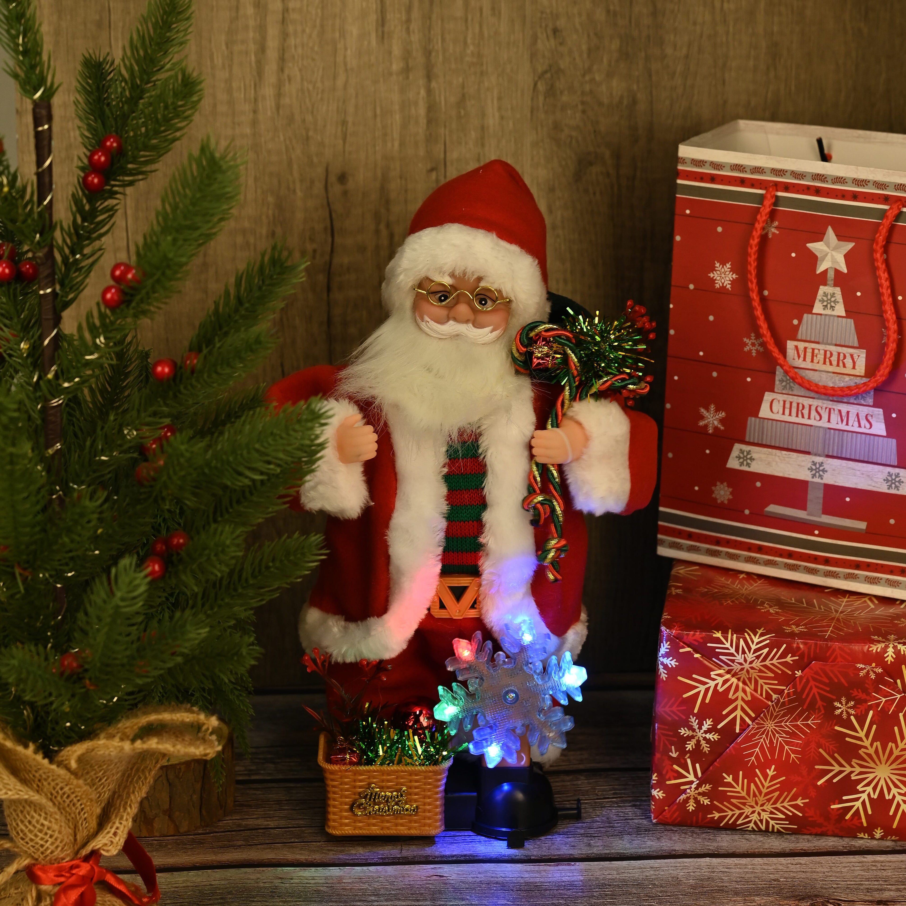Christmas Ornament One Size- Multi Color & Red