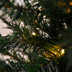 4 Piece Set- 2 LED Christmas Trees With Plant Pots (90CM), LED Wreath (60CM) and LED Garland (270CM)