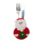 Pack of 4 Christmas Cutlery Cover (Size 13x10 cm) - Multi