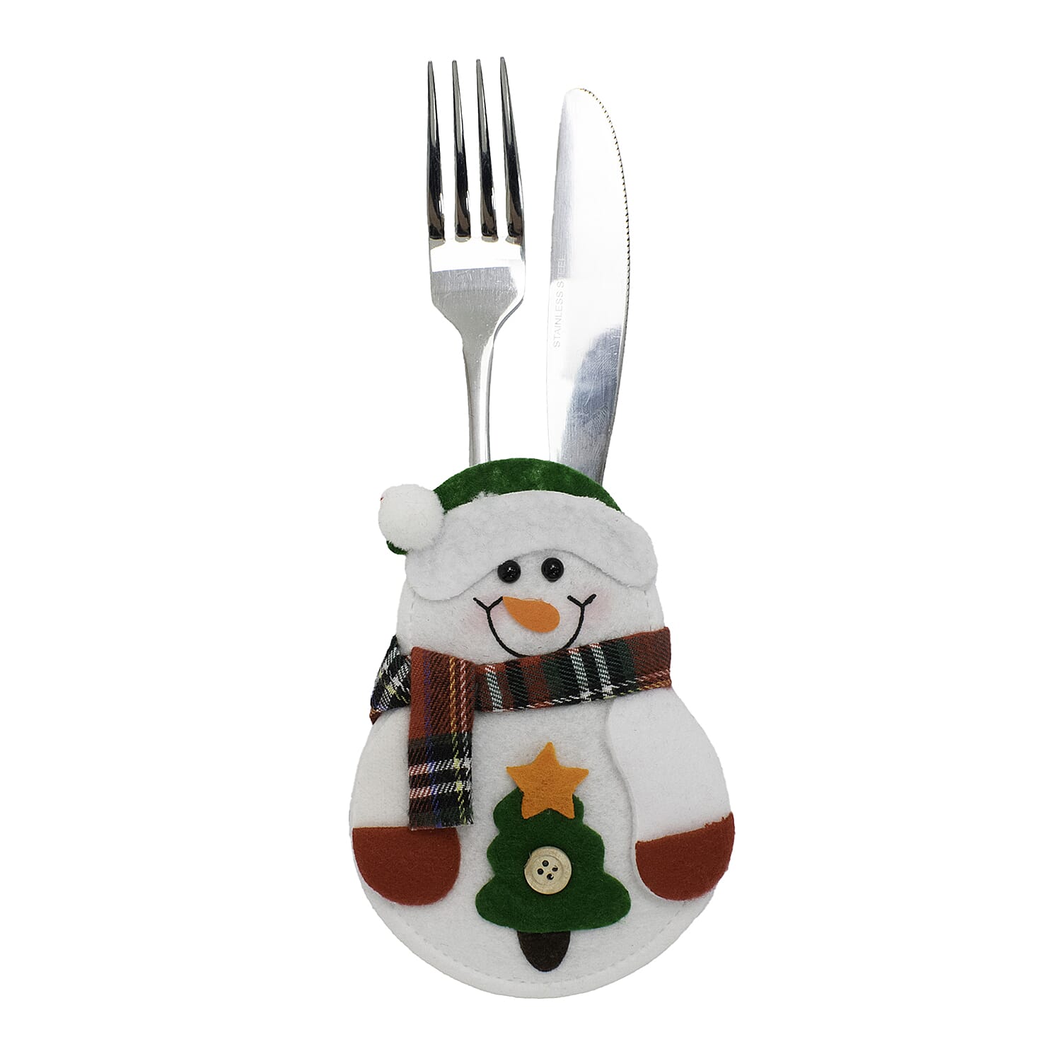 Pack of 4 Christmas Cutlery Cover (Size 13x10 cm) - Multi