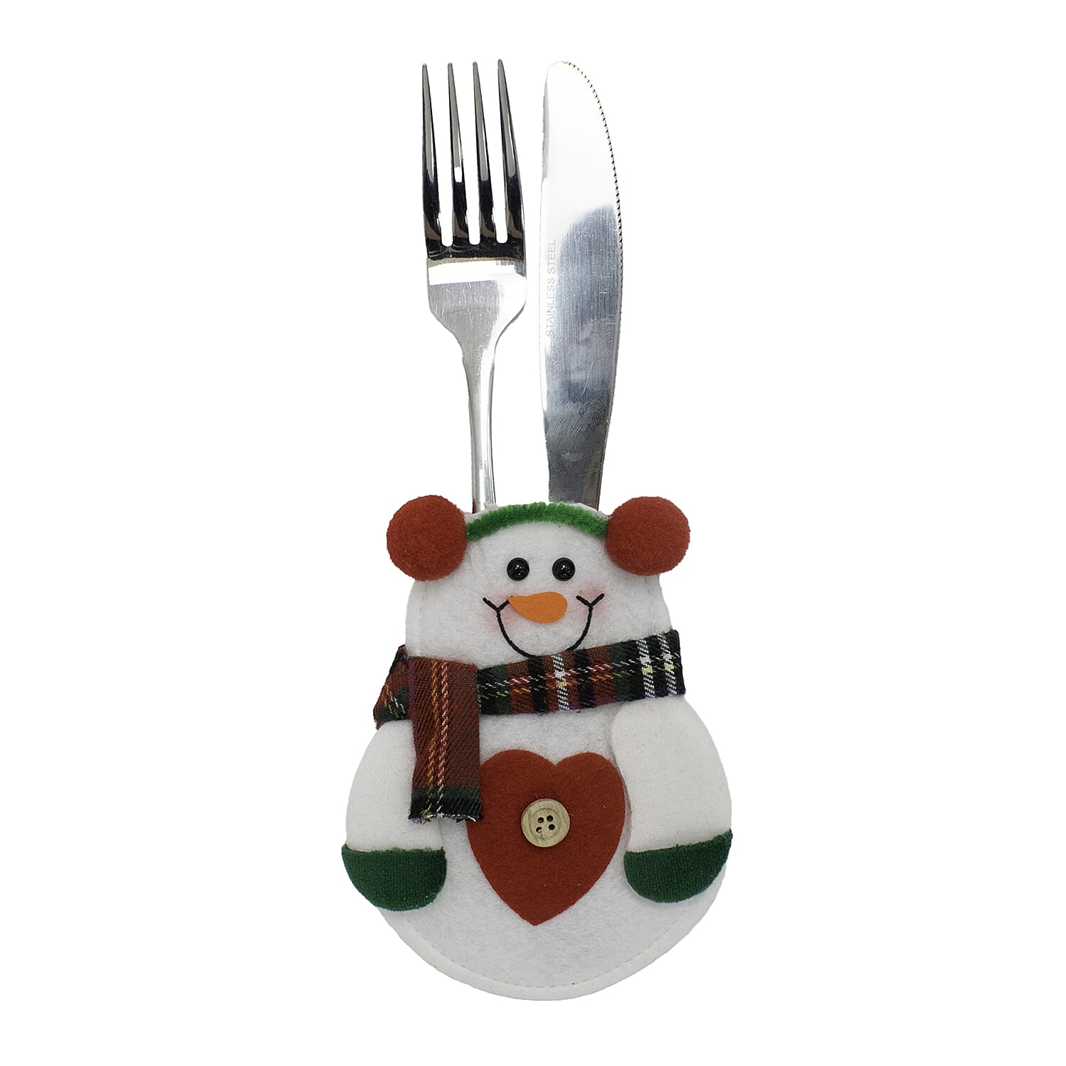 Pack of 4 Christmas Cutlery Cover (Size 13x10 cm) - Multi