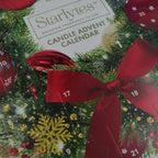 Starlytes Candle Christmas Advent Calendar - White & Green