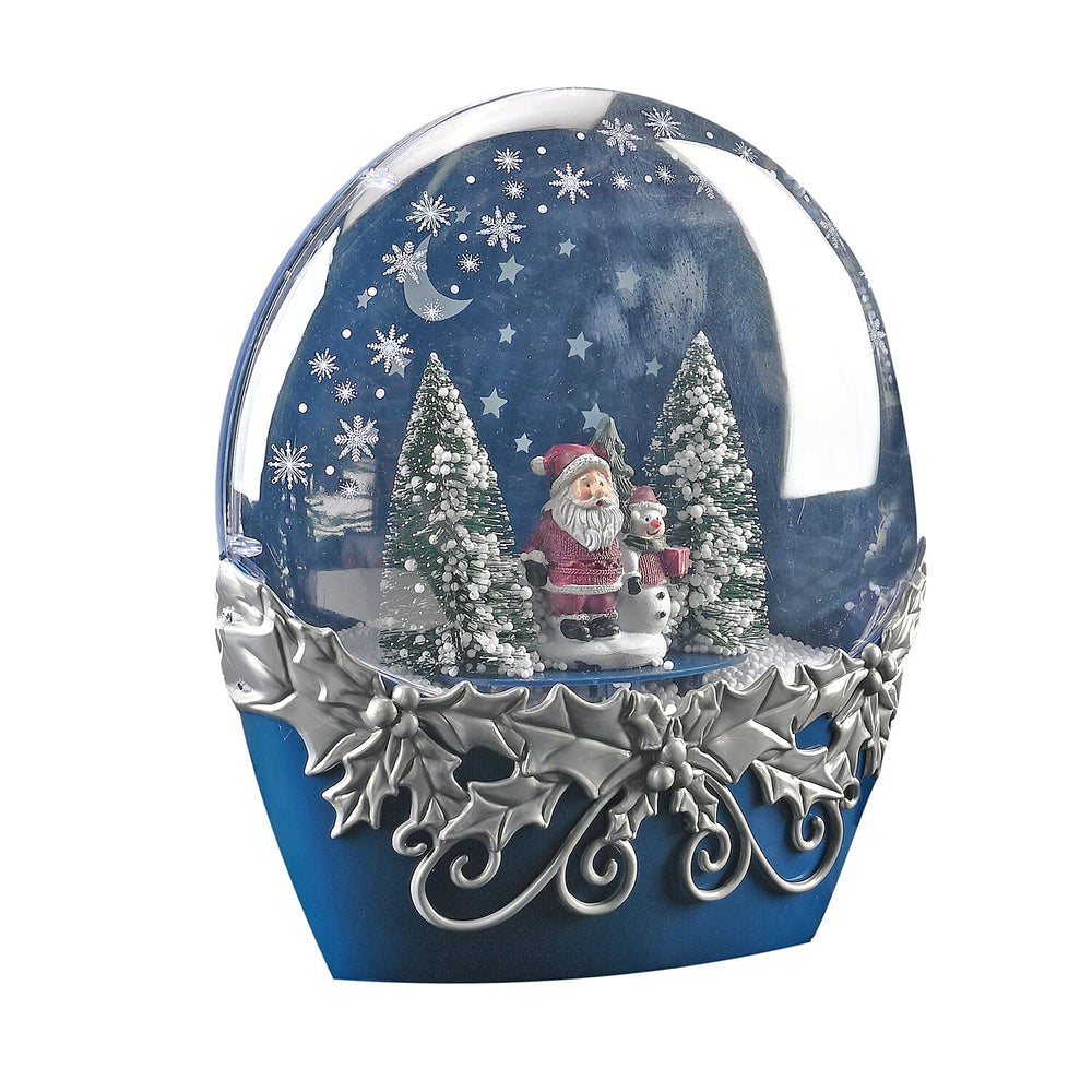 Christmas Snow Lanterns With 28 LED Light (Battery not inc.) - Navy