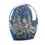 Christmas Snow Lanterns With 28 LED Light (Battery not inc.) - Navy