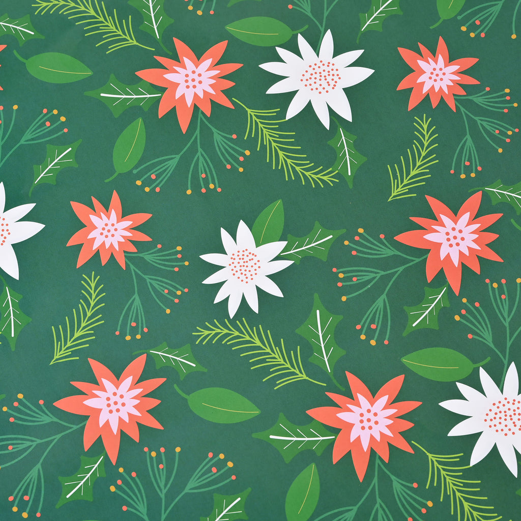 Set of 40 Pieces Wrapping Papers with 4 Different Design (Size 51x74cm) - Multi