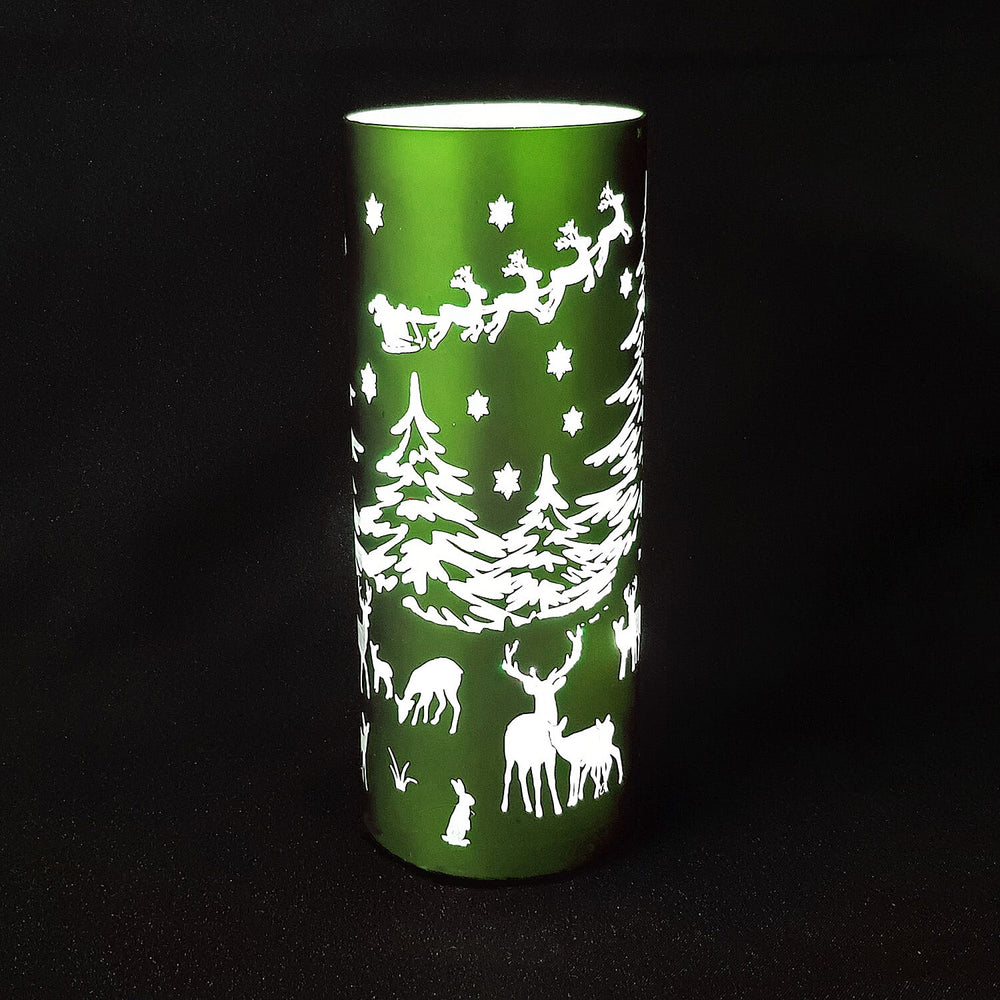 Luxa Snowies Santa Medium Table Lamp - Green