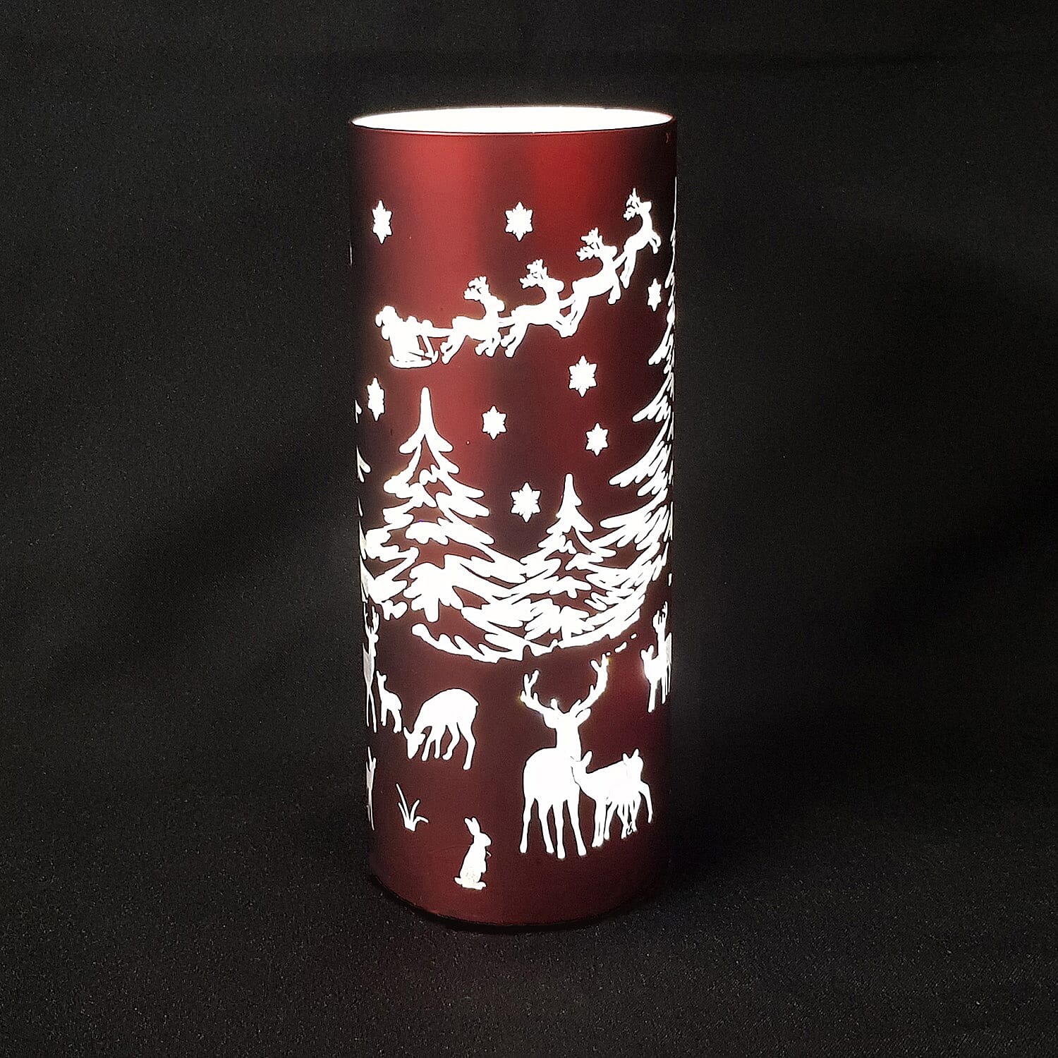 Luxa Snowies Santa Medium Table Lamp - Red