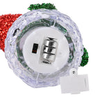 Set of 3 Snowman with 5 LED Lights - Multi, 13cm Height