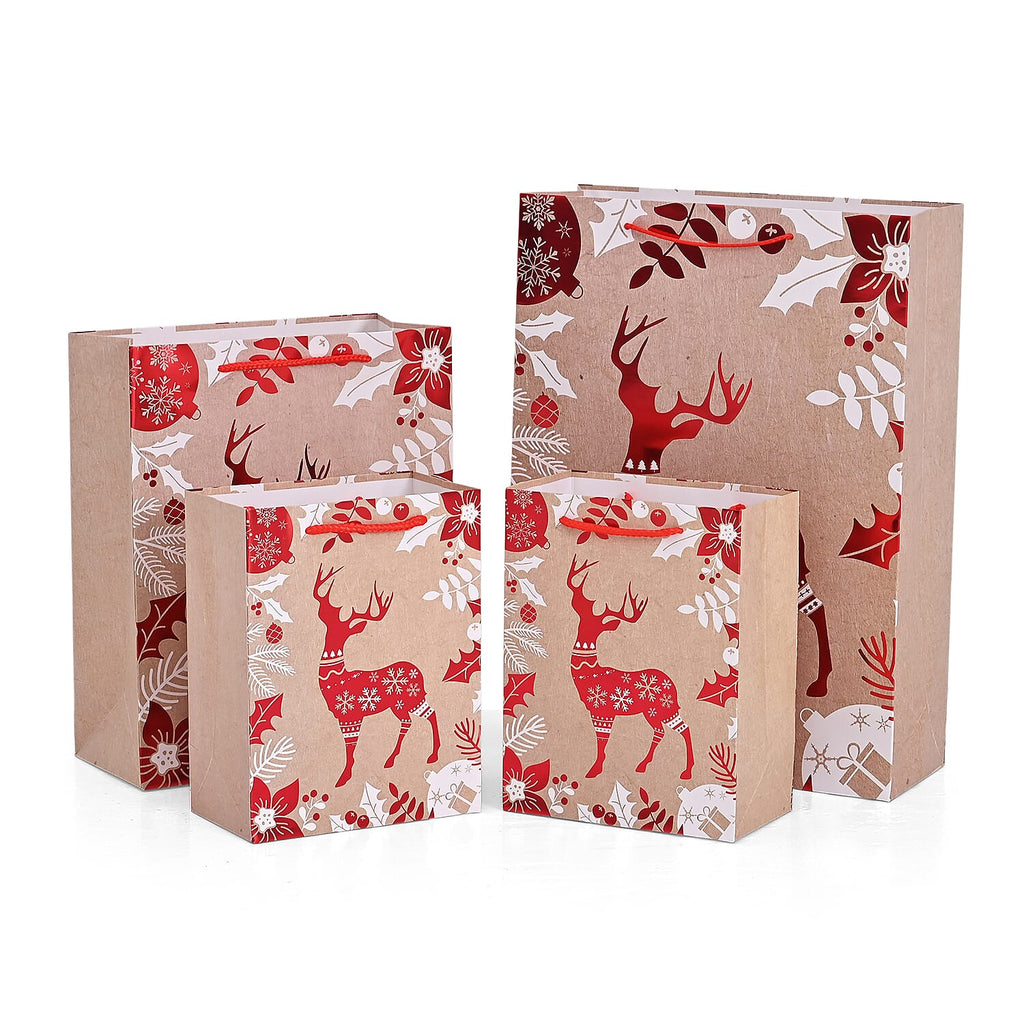 MOST POPULAR DEAL IS BACK -  SET OF 16 Christmas Paper Gift Bags