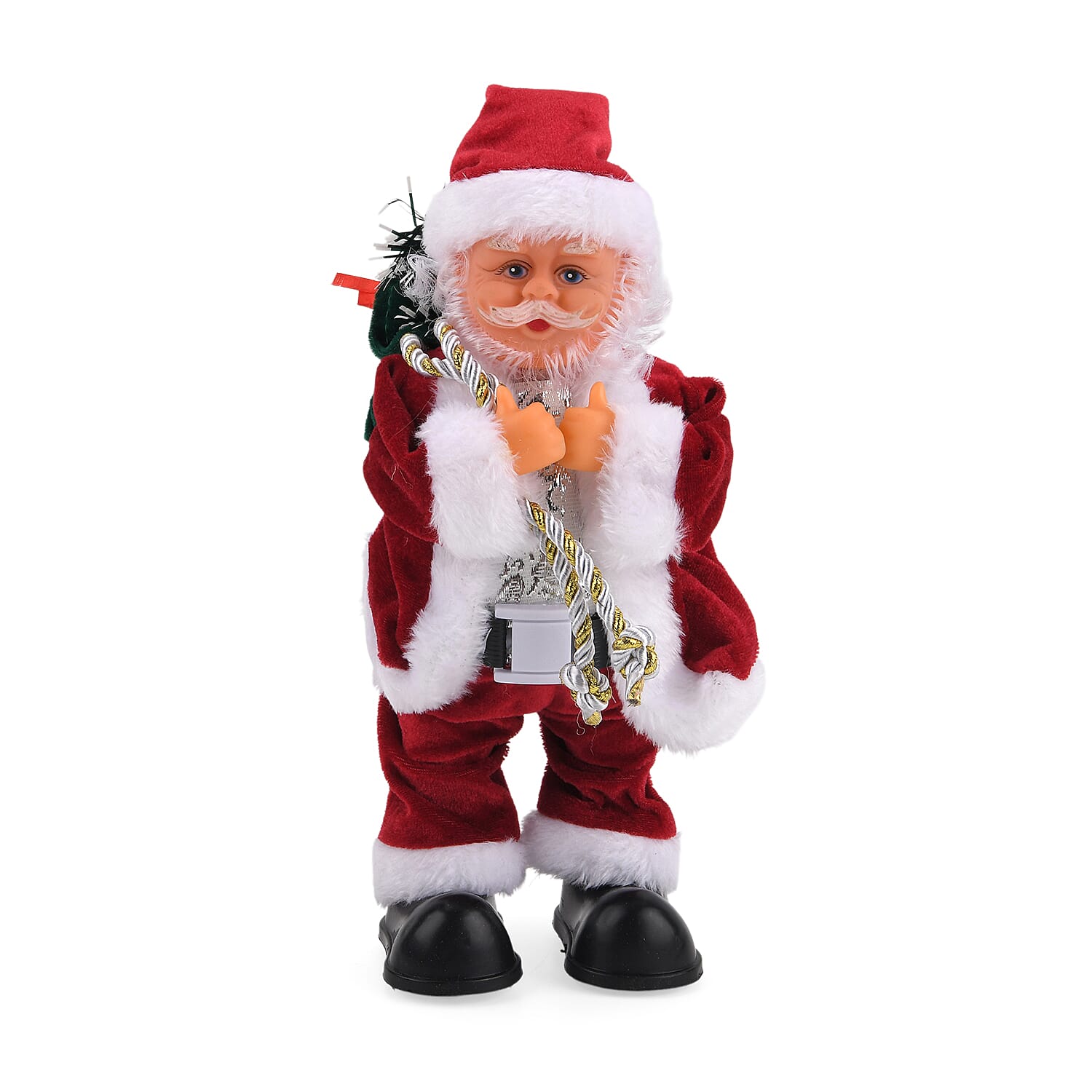 Dancing Santa with moving hips and festive music - Red & White