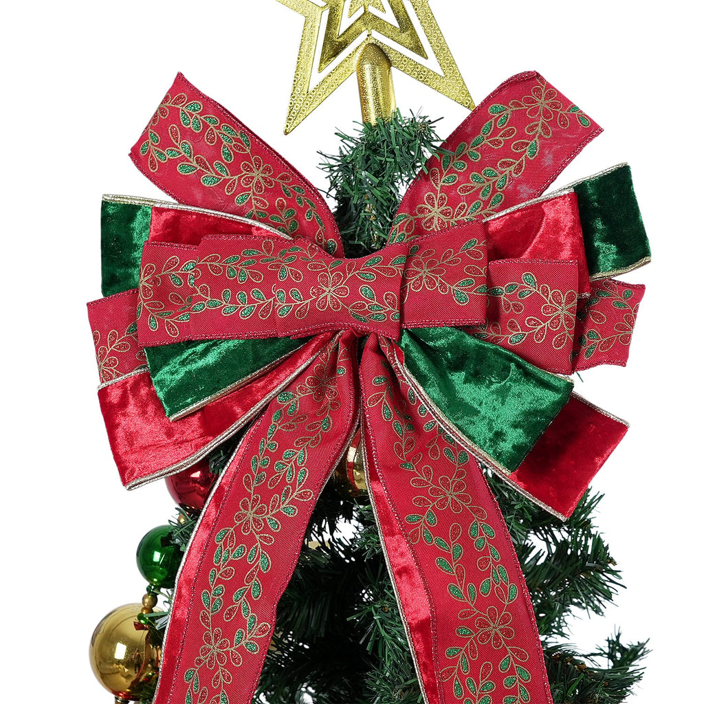 Christmas Ornament (Size - One Size) - Red Green & Gold