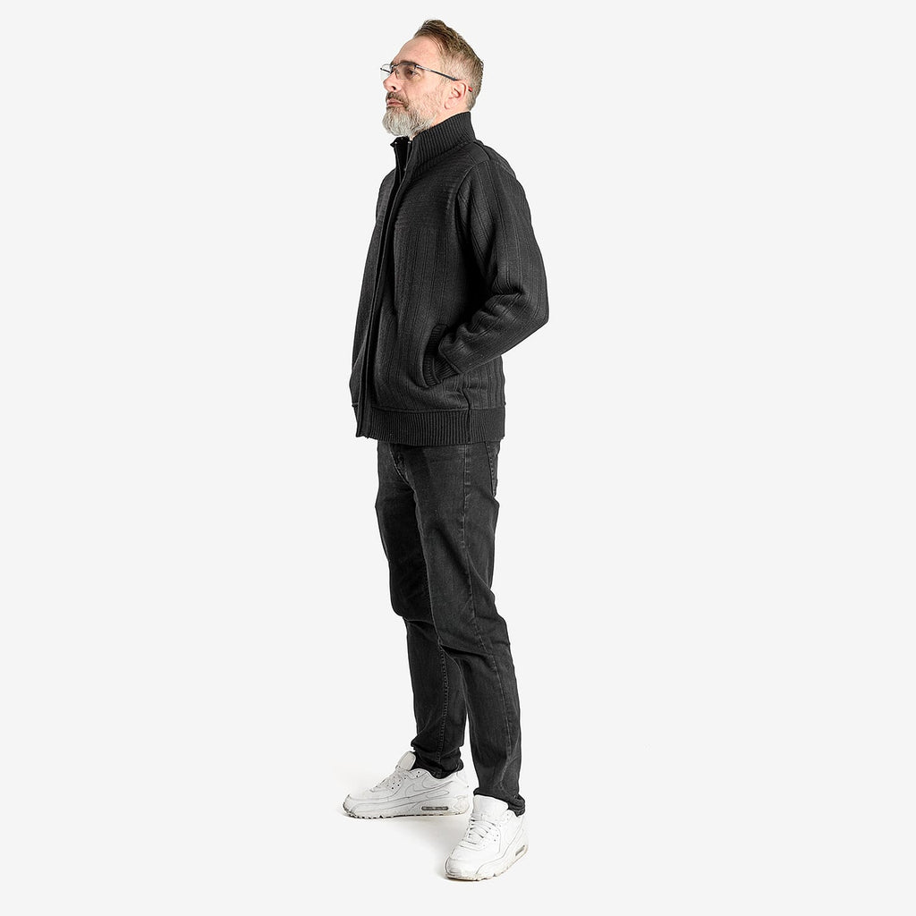 Christoper Knight - Fleece Lined Zip Through Cardigan