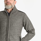 Christoper Knight - Fleece Lined Zip Through Cardigan (Size L) - Fawn