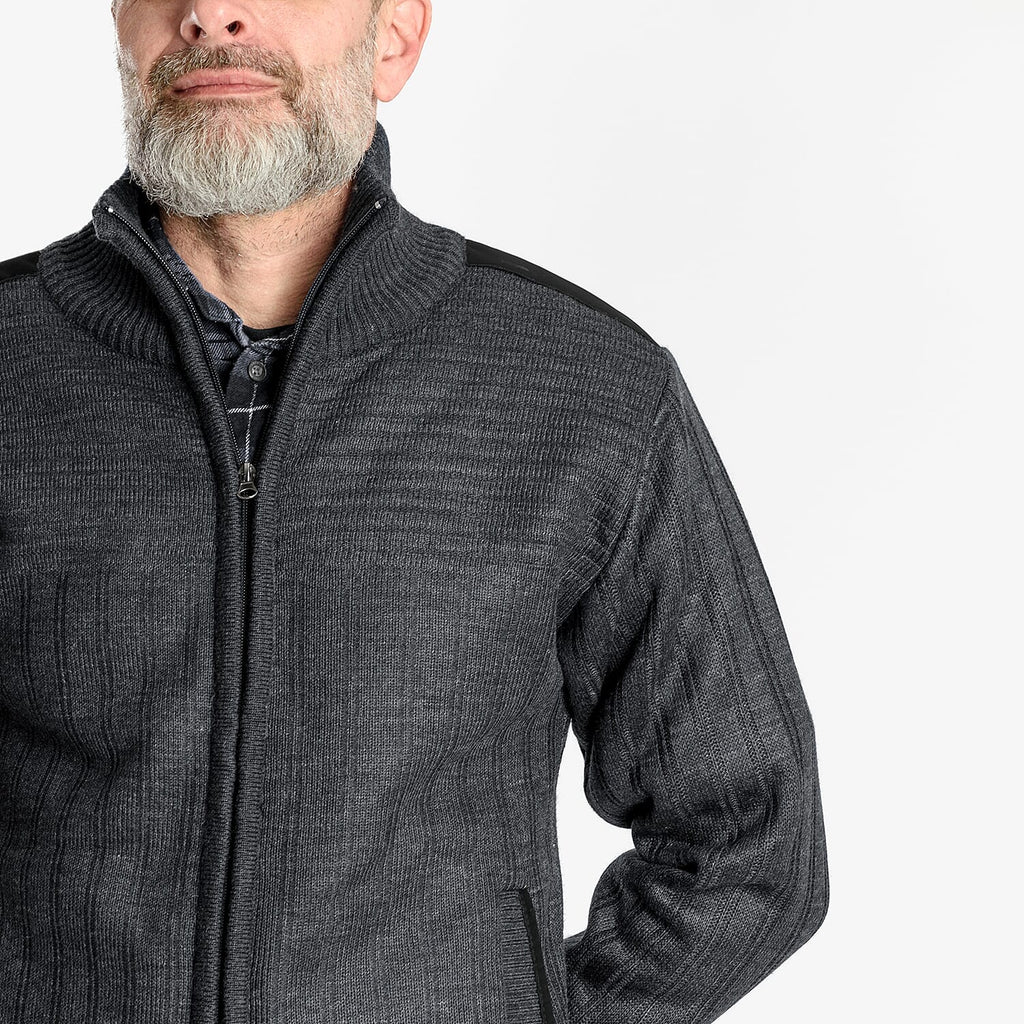 Christoper Knight - Fleece Lined Zip Through Cardigan
