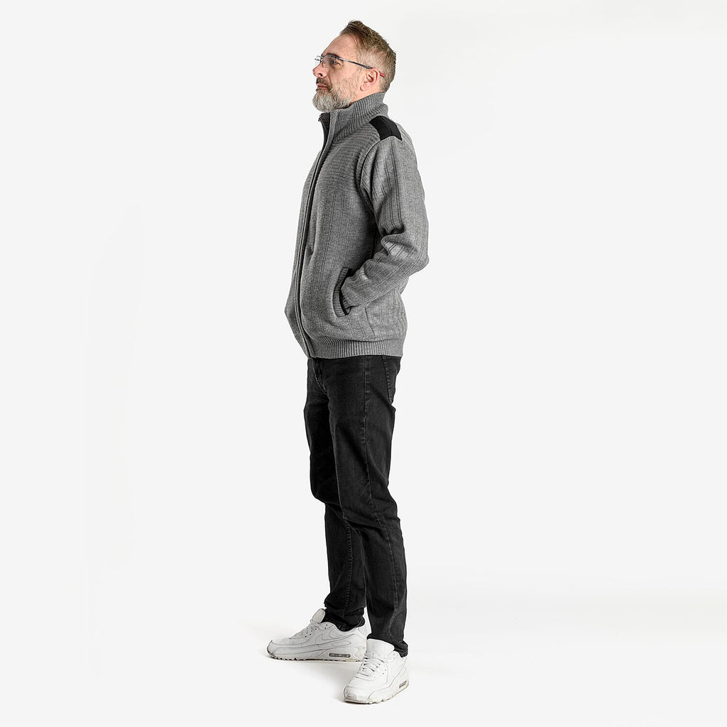 Christoper Knight - Fleece Lined Zip Through Cardigan