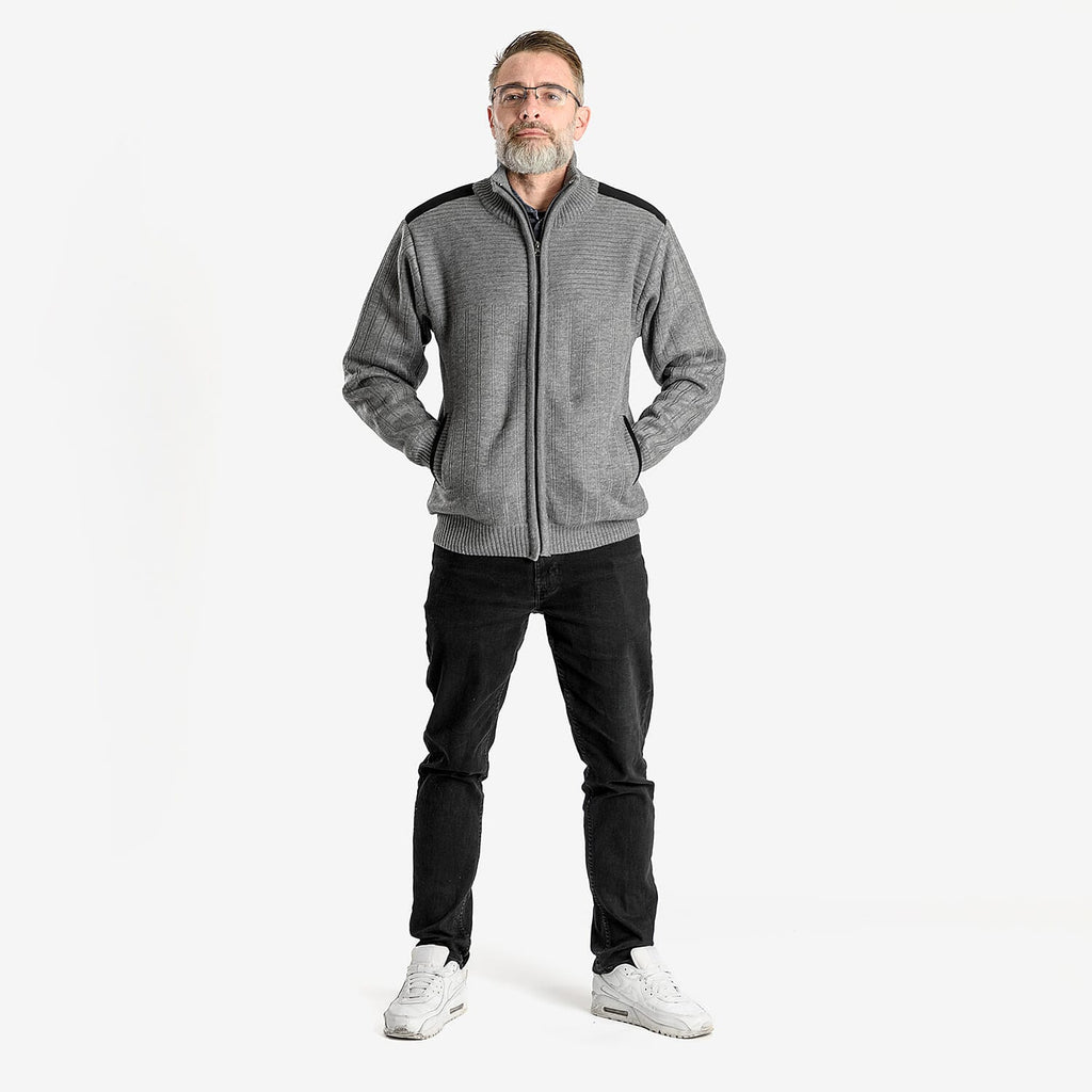 Christoper Knight - Fleece Lined Zip Through Cardigan