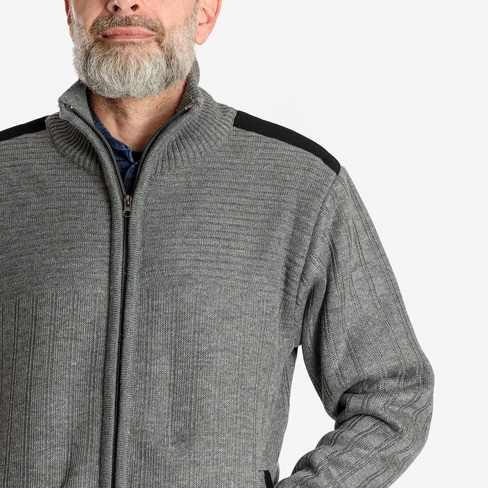 Christoper Knight - Fleece Lined Zip Through Cardigan
