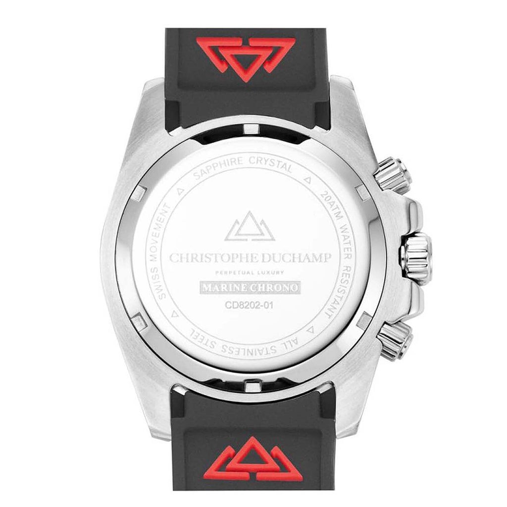 Christophe Duchamp Swiss Mens Watch in Stainless Steel - Black