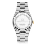 CHRISTOPHE DUCHAMP Attitude Double Diamond Swiss Quartz 5ATM WR Champagne Dial - Two-Tone Case Ladies Watch with Two-Tone Stainless Steel Strap