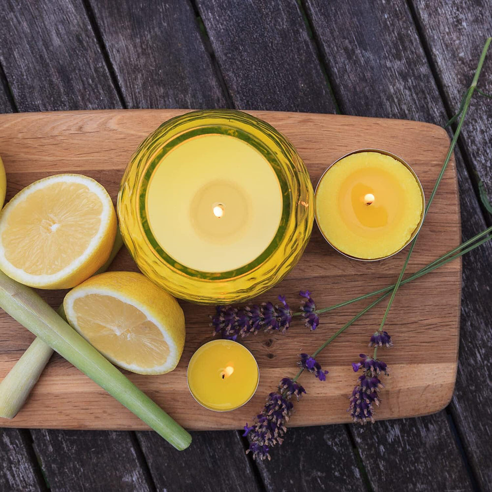 Citronella Glo Lites Candle 40 Hour Burn Time - Yellow
