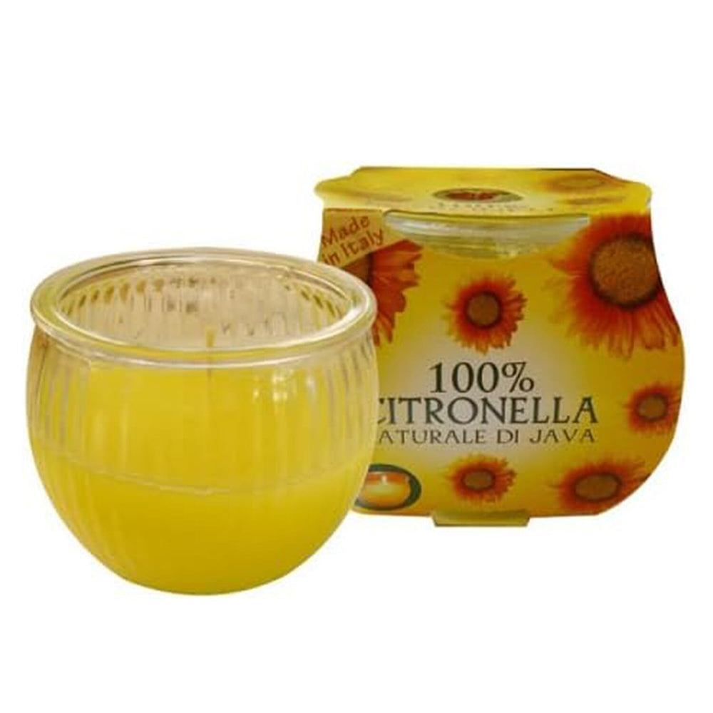 Citronella Jar Cluster Style Candle 30 Hour Burn Time - Yellow
