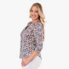 Classic  Blouse (Size - 10) - Multi Color