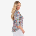 Classic  Blouse (Size - 18) - Multi Color