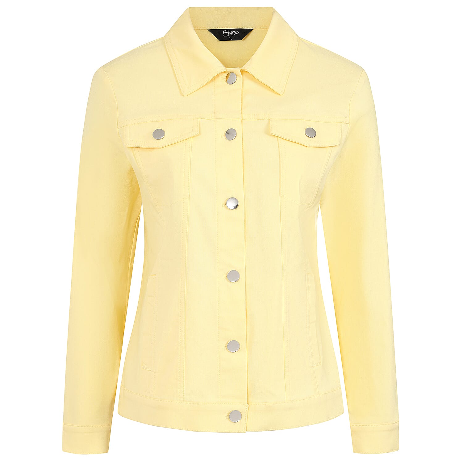 Classics Bengaline Style Stretch Jacket (Size 14) - Lemon