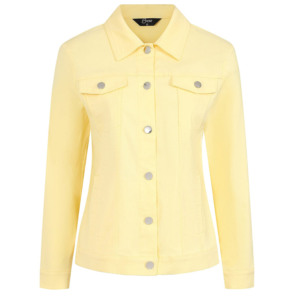 Classics Bengaline Style Stretch Jacket (Size 16) - Lemon