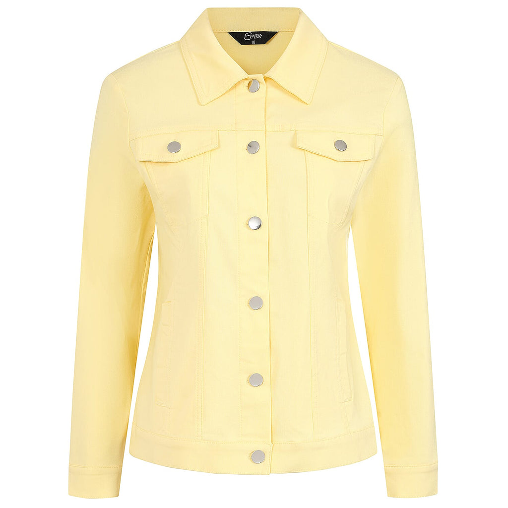 Classics Bengaline Style Stretch Jacket (Size 20) - Lemon