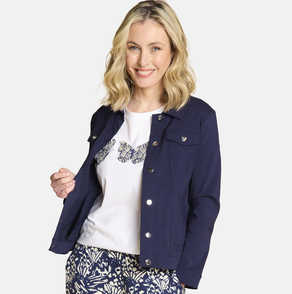 Classic BENGALINE Woven Jacket - Navy