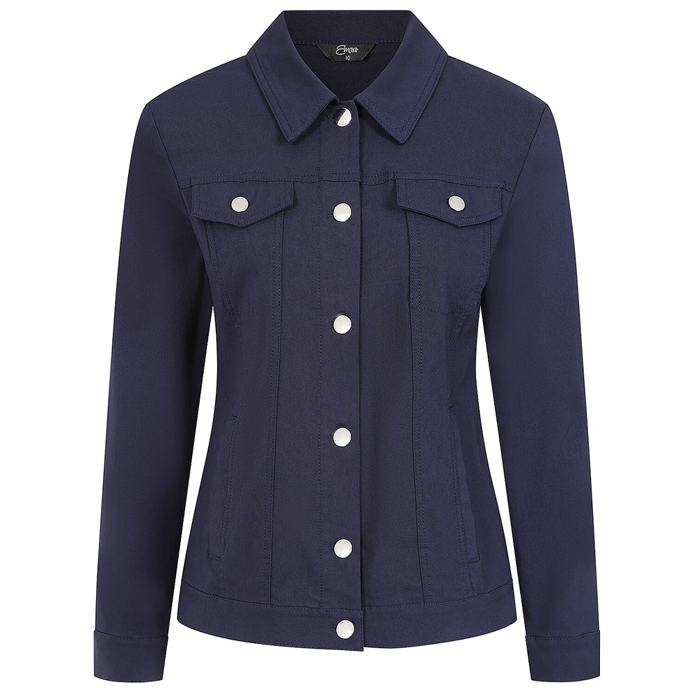 Classic BENGALINE Woven Jacket - Navy