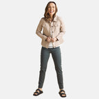 Classic BENGALINE Woven Jacket - Soft Almond