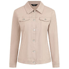 Classic BENGALINE Woven Jacket - Soft Almond
