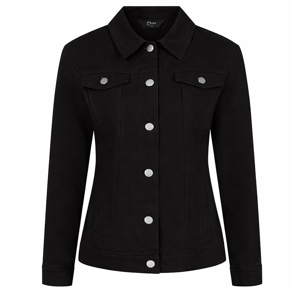 Classic Bengaline Stretch Jacket (Size 18) - Black