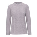 Classic Chenille Wide Cable Front Jumper (Size XL) - Grey