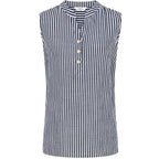 Classic Cotton Woven Blouse (Size - 10) - Navy