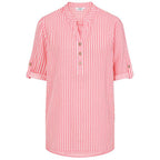 Classic Cotton Woven Blouse (Size - 12) - Coral