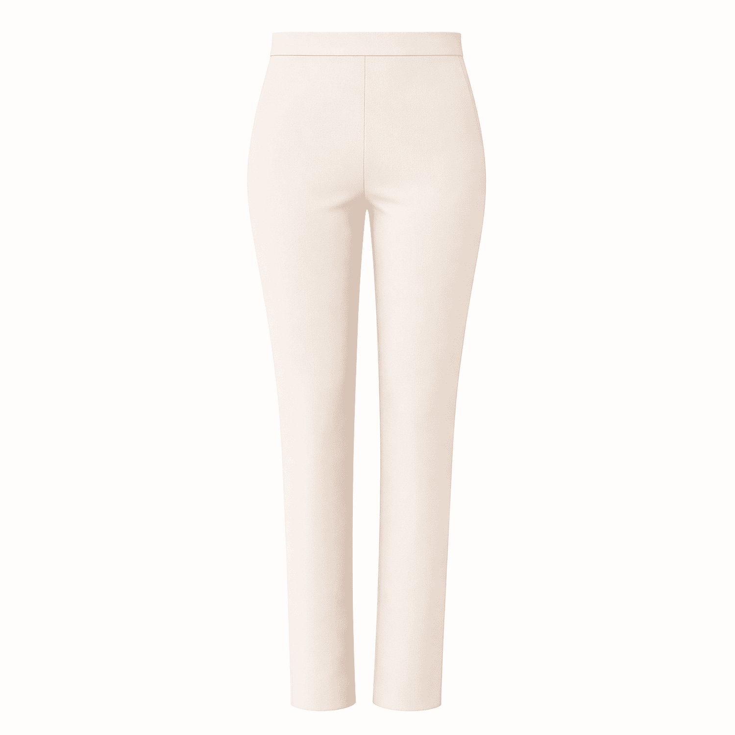 Classic Jean Style Stretch Trousers With 27 Inch Leg (Size 22) - Soft Almond
